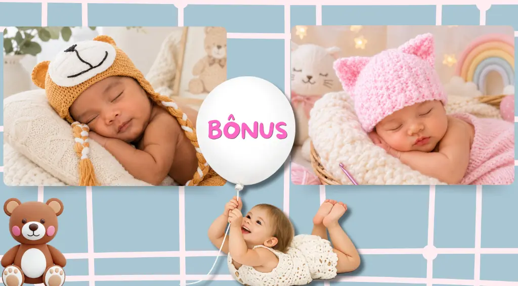 Bônus exclusivos do curso Baby Crochet