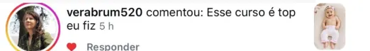 Comentário de aluna