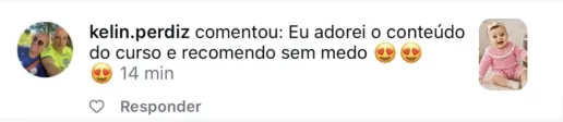 Comentário de aluna