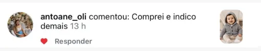 Comentário de aluna